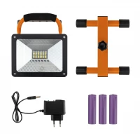 Vergionic 4039 Prenosný SMD LED reflektor 30W, 4000K, 3 x 18650