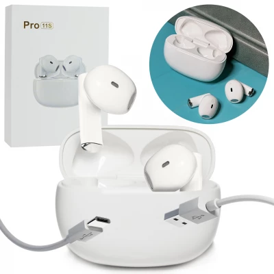 Vergionic 7304 Sluchátka PRO 11S s dokovací stanicí, bílá