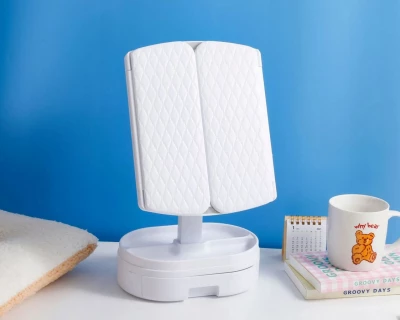 Verk 27028 Kozmetické zrkadlo LED, 5x zväčšenie biela