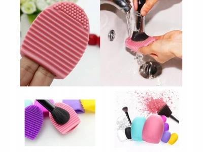 Verk 01831 Silikonový čistič štětců na make-up růžový