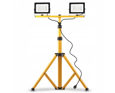 Foxter 2726 Stavební LED reflektor se stativem 2x50W, IP66, 150cm
