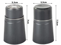 Verk 24448 Mini zastrihávač fúzov bezdrôtový šedý