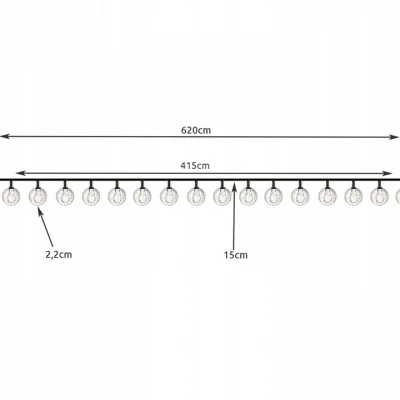 Gardlov 23864 Solární dekorační řetěz girlanda 6 m, 2V, IP44