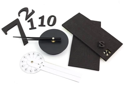 APT Designové 3D nalepovací hodiny 50cm