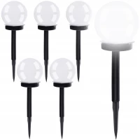 Gardlov 23562 Záhradná solárna lampa guľa 9 cm, IP44, 6 ks