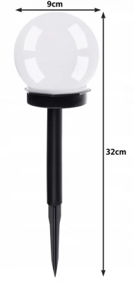 Gardlov 23562 Záhradná solárna lampa guľa 9 cm, IP44, 6 ks