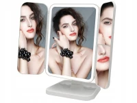 Verk 27029 Kosmetické zrcátko LED, 3x zvětšení, bílé