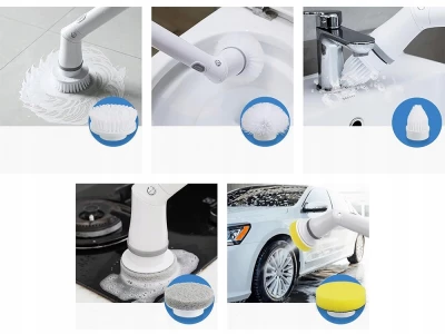 Verk 27032 Elektrický čistící rotační kartáč, teleskopický 6 v 1 bílý