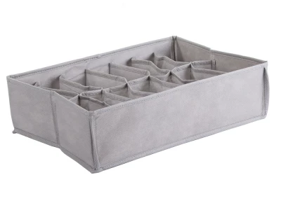 Verk 27005 Organizer do zásuvky na prádlo se 14 přihrádkami šedý