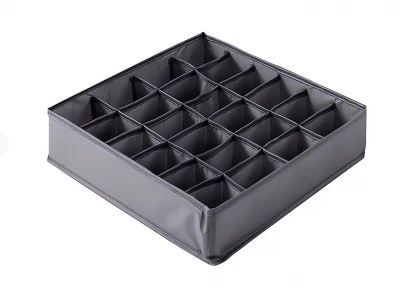 Verk 27007 Organizer do zásuvky na prádlo s 24 přihrádkami šedý