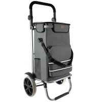 Gardlov 23187 Nákupní taška na kolečkách 40 l, šedá