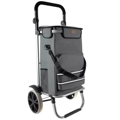 Gardlov 23187 Nákupní taška na kolečkách 40 l, šedá