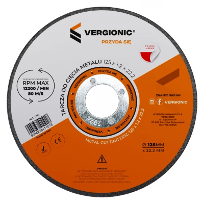 Vergionic 0192 Řezný kotouč na kov 125 mm, 5 ks 