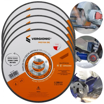 Vergionic 0192 Řezný kotouč na kov 125 mm, 5 ks 