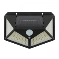 Vergionic 2331 Solární venkovní LED osvětlení 1800 mAh, 600 lm, IP65, 6500K, pohybový senzor