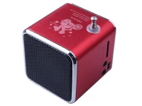 Verk 06211 Prenosné mini rádio Bluetooth 5.0, 3 W, červené