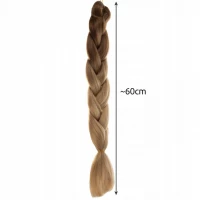 Soulima 23579 Vlasy Kanelové syntetické Copánky ombre blond