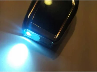 Verk 08373 Zapalovač USB s LED osvětlením modrá