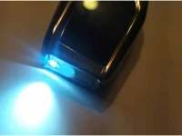 Verk 08373 Zapaľovač USB s LED osvetlením metalická