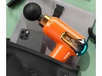 Verk 24455 Masážní pistole LCD s nástavci 30 W, oranžová