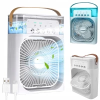 Verk 27034 Stolní mini ventilátor se zvlhčovačem vzduchu, RGB černý