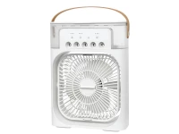 Verk 27034 Stolní mini ventilátor se zvlhčovačem vzduchu, RGB černý