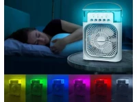 Verk 27034 Stolní mini ventilátor se zvlhčovačem vzduchu, RGB černý