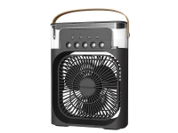Verk 27034 Stolní mini ventilátor se zvlhčovačem vzduchu, RGB černý