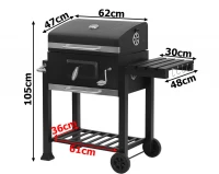 Verk 27089 Zahradní gril na dřevěné uhlí XXL