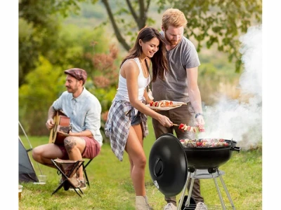 Verk 27093 Zahradní gril na dřevěné uhlí kulatý 