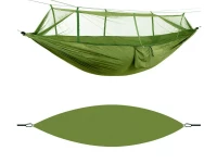 Verk 27125 Turistická hamaka s moskytiérou 270 x 140 cm zelená