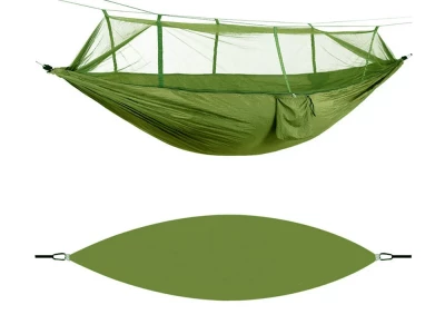 Verk 27125 Turistická hamaka s moskytiérou 270 x 140 cm zelená