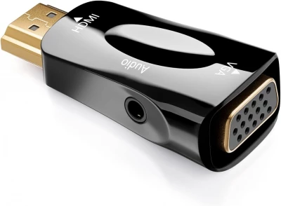 Verk 06305 Konvertor z HDMI na VGA D-SUB audio biely