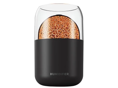 Verk 24492 Zvlhčovač vzduchu USB, RGB ultrazvukový 300 ml čierny