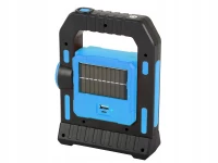 Verk 12290 Solárne LED multifunkčné prenosné kempingové svietidlo USB dobíjacie modrá