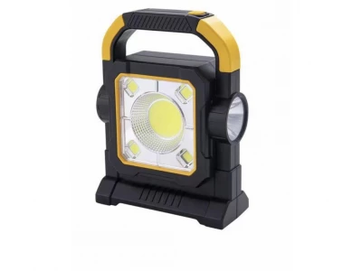Verk 12290 Solárne LED multifunkčné prenosné kempingové svietidlo USB dobíjacie modrá