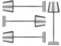 Verk 12314 Dotyková LED lampa, 1500mAh baterie, 3W stříbrná