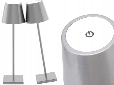 Verk 12314 Dotyková LED lampa, 1500mAh baterie, 3W stříbrná
