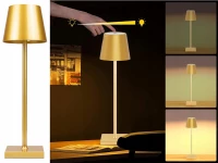 Verk 12314 Dotyková LED lampa, 1500mAh baterie, 3W zlatá