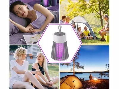 Verk 27023 UV Lampa proti hmyzu 3W, USB sivá