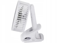 Verk 27027 Bezdrôtový skladací ventilátor s klipom biely