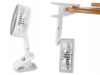 Verk 27027 Bezdrôtový skladací ventilátor s klipom biely