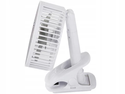 Verk 27027 Bezdrôtový skladací ventilátor s klipom biely