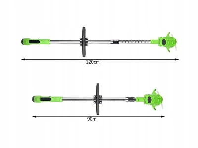 Verk 11389 Akumulátorový teleskopický vyžínač 12V, 800W, 18000 rpm