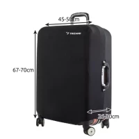 Trizand 23838 Obal na cestovný kufor L 70 x 50 x 30 cm čierny