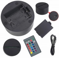 APT ZD98D Nočná LED RGB lampička 3D lietadlo