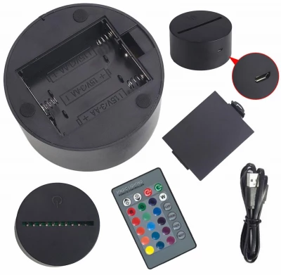 APT ZD98D Nočná LED RGB lampička 3D lietadlo