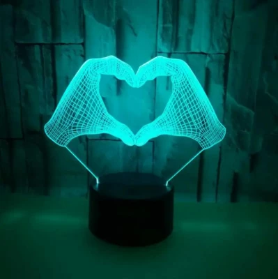 APT ZD98C Noční LED RGB lampička 3D dlaně