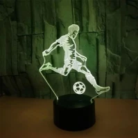APT ZD98K Nočná LED RGB lampička 3D futbalista
