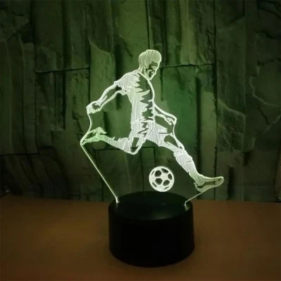 APT ZD98K Nočná LED RGB lampička 3D futbalista